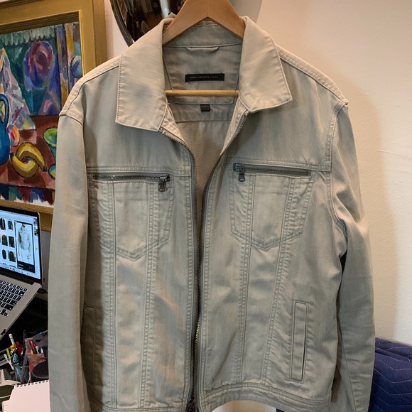 John Varvatos Star U.S.A. Grey Denim Jacket Large